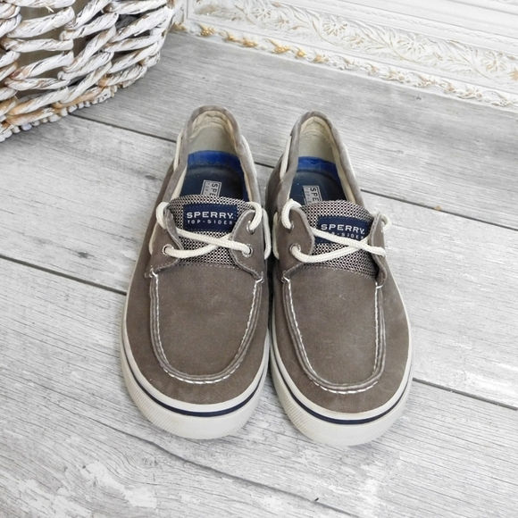 Sperry Other - SPERRY MENS 10M GRAY BROWN CANVAS TOP SIDERS